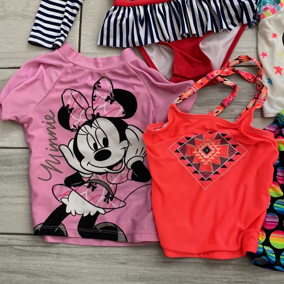 7 Piece Girls 4T Swim Bundle - Picture 4 of 5